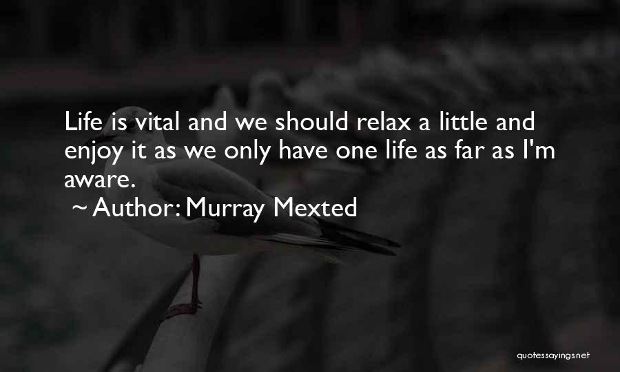 Enjoy The Little Things In Life Quotes By Murray Mexted