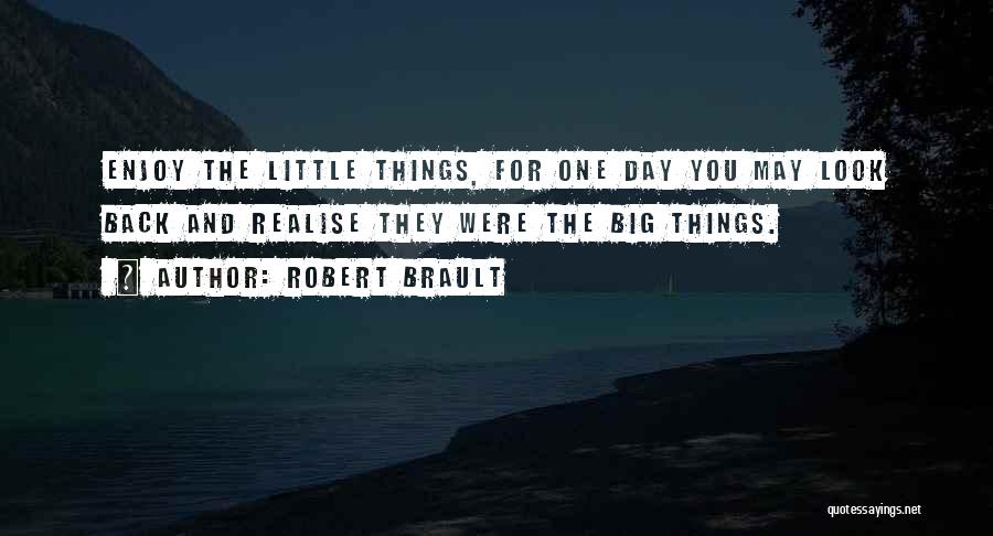 Enjoy The Little Things Quotes By Robert Brault