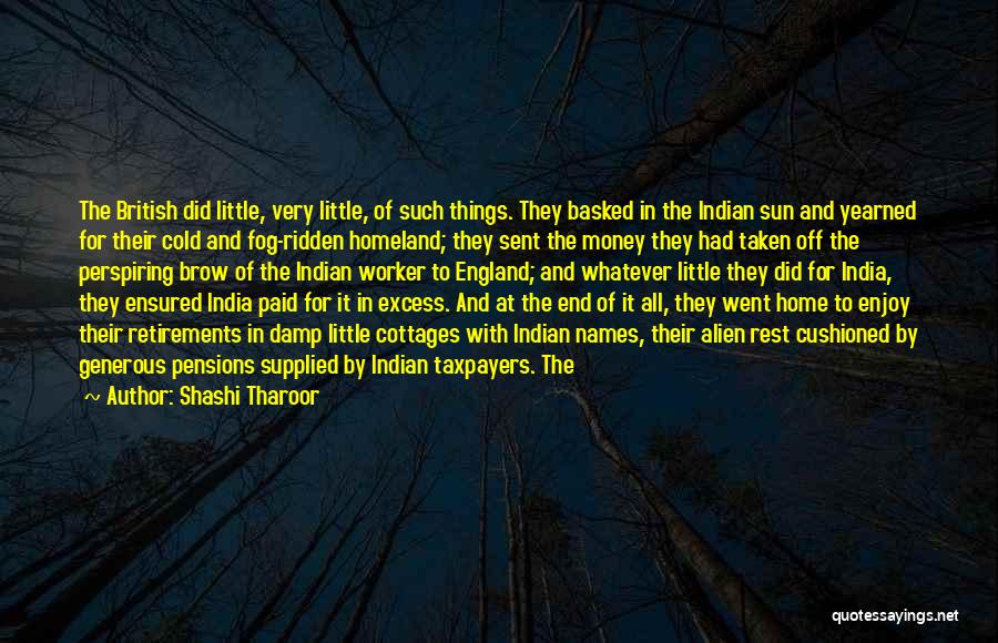 Enjoy The Little Things Quotes By Shashi Tharoor