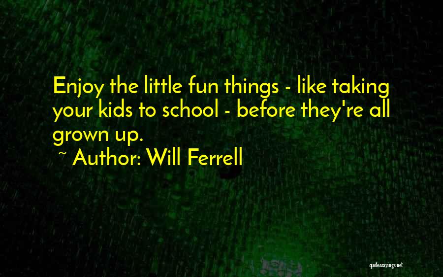 Enjoy The Little Things Quotes By Will Ferrell