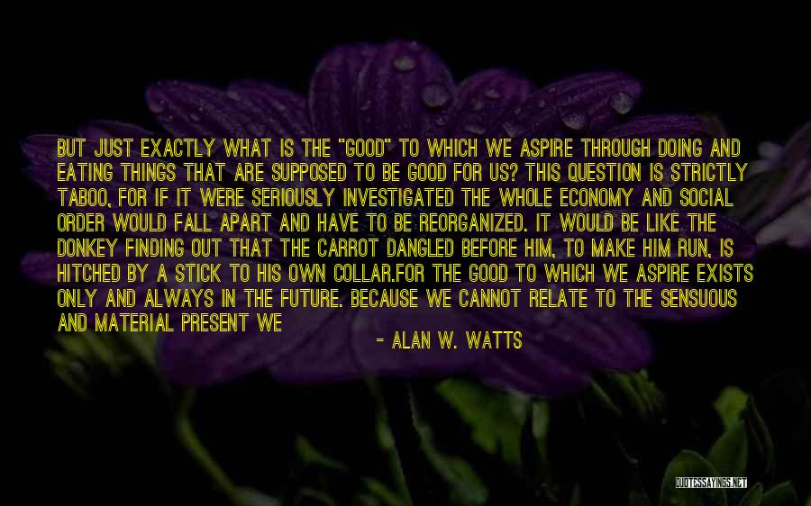 Enjoy The Present And The Future Quotes By Alan W. Watts