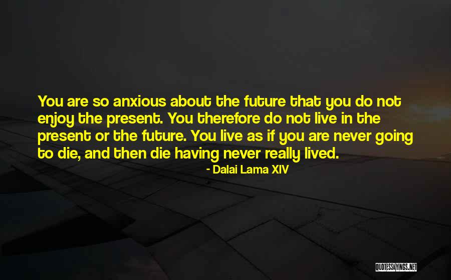 Enjoy The Present And The Future Quotes By Dalai Lama XIV