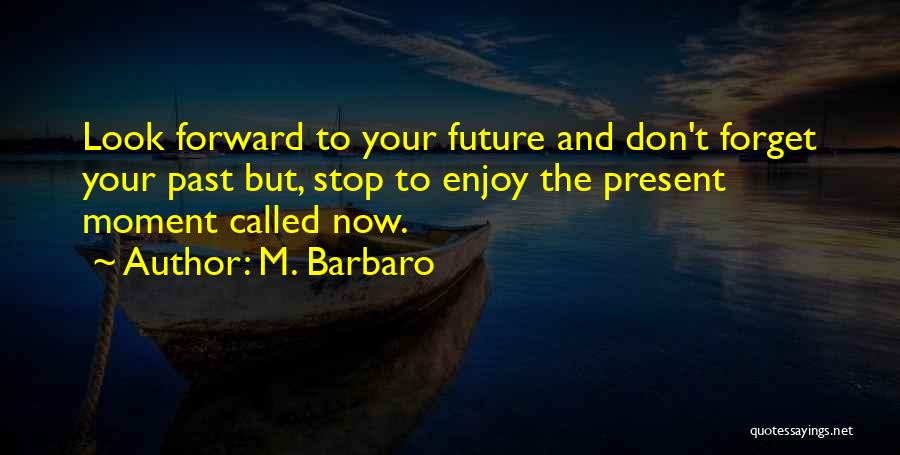 Enjoy The Present And The Future Quotes By M. Barbaro