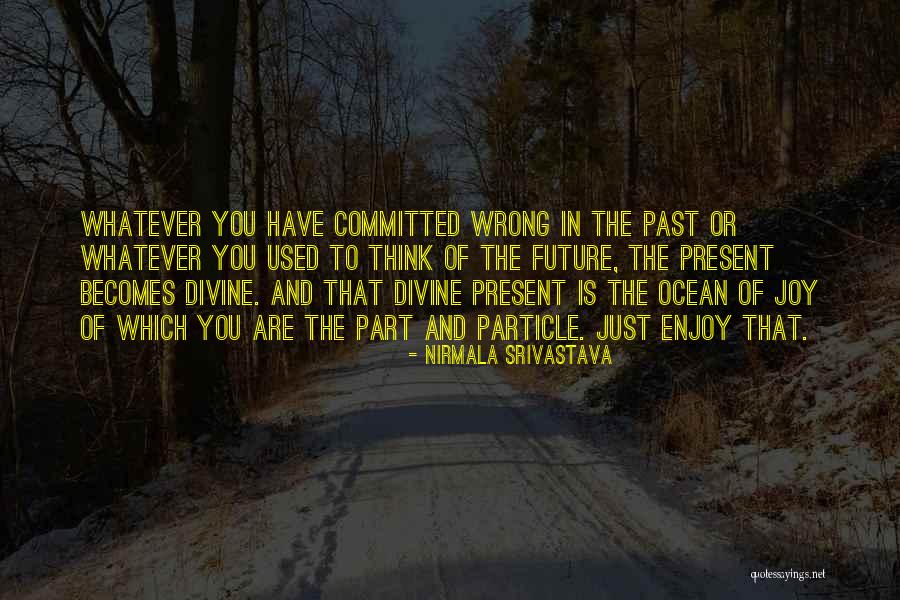 Enjoy The Present And The Future Quotes By Nirmala Srivastava