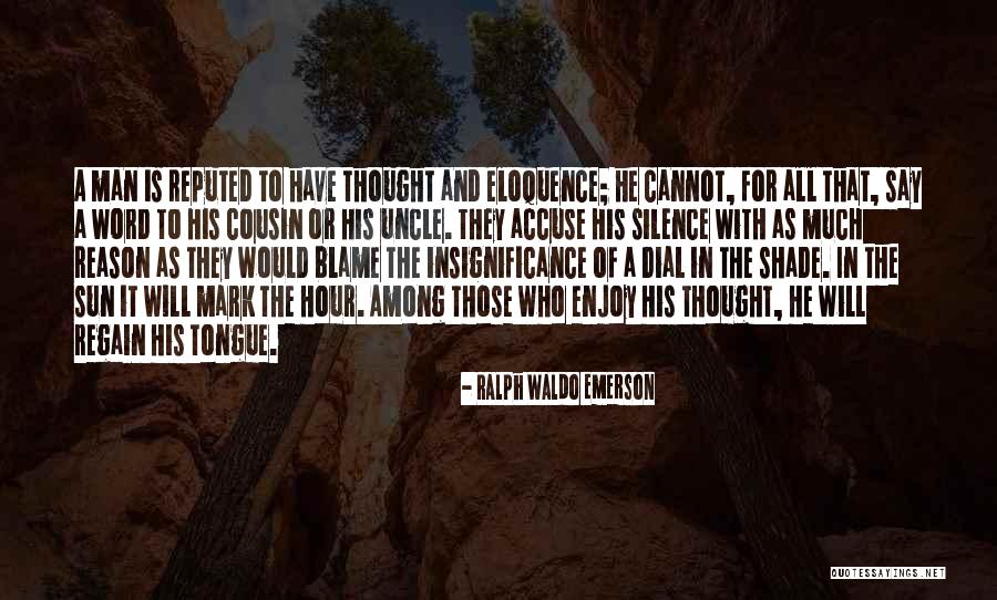 Enjoy The Silence Quotes By Ralph Waldo Emerson Enjoy The Silence Quotes By Ralph Waldo Emerson