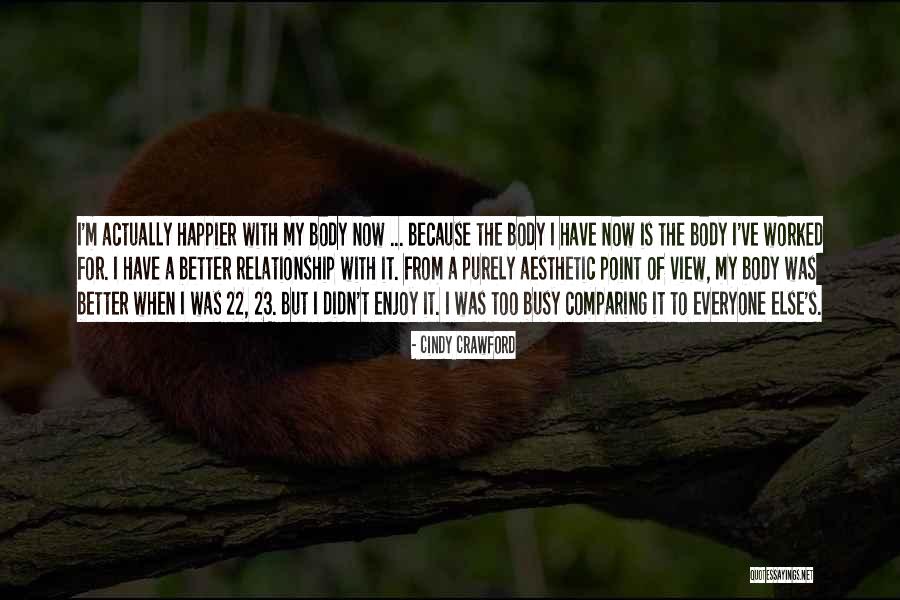 Enjoy The View Quotes By Cindy Crawford Enjoy The View Quotes By Cindy Crawford