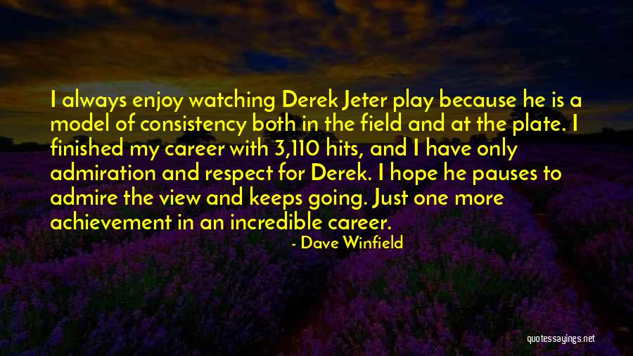 Enjoy The View Quotes By Dave Winfield Enjoy The View Quotes By Dave Winfield