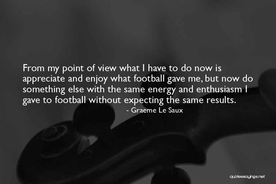 Enjoy The View Quotes By Graeme Le Saux