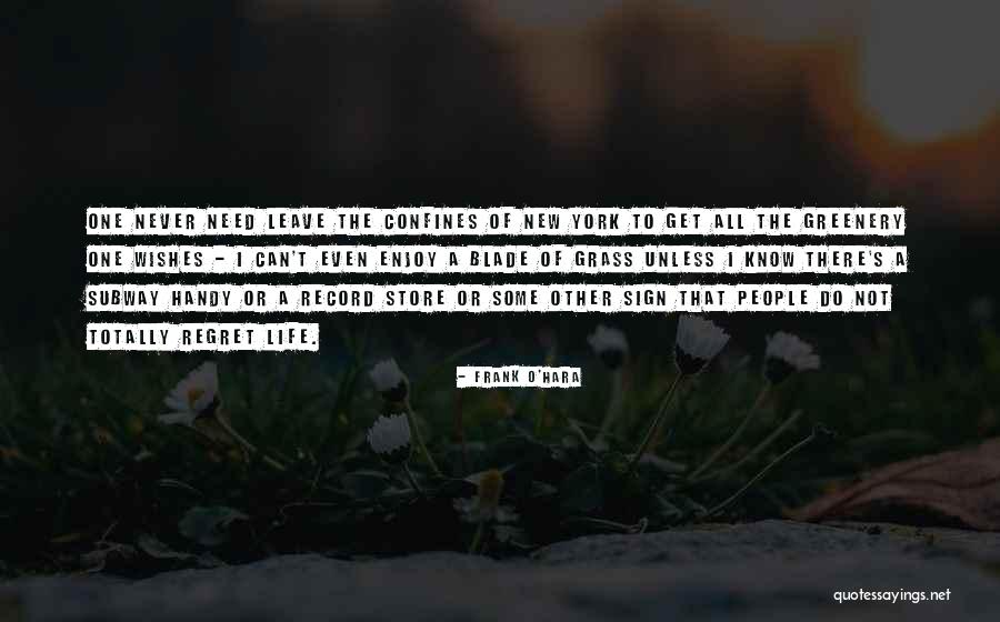 Enjoy This Life You Never Know When Quotes By Frank O'Hara Enjoy This Life You Never Know When Quotes By Frank O'Hara