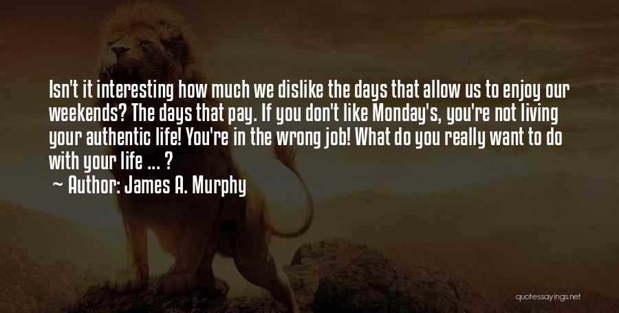 Enjoy Weekends Quotes By James A. Murphy