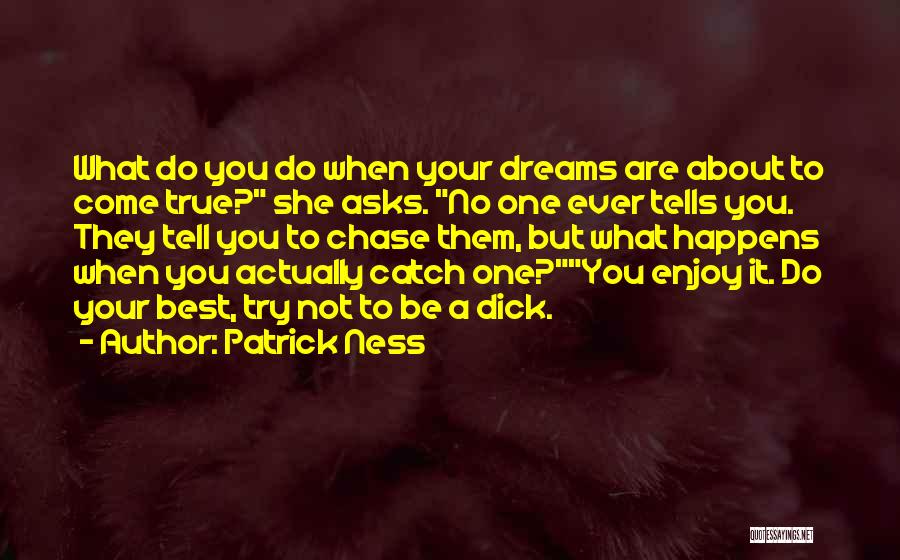 Enjoy What You Do Quotes By Patrick Ness