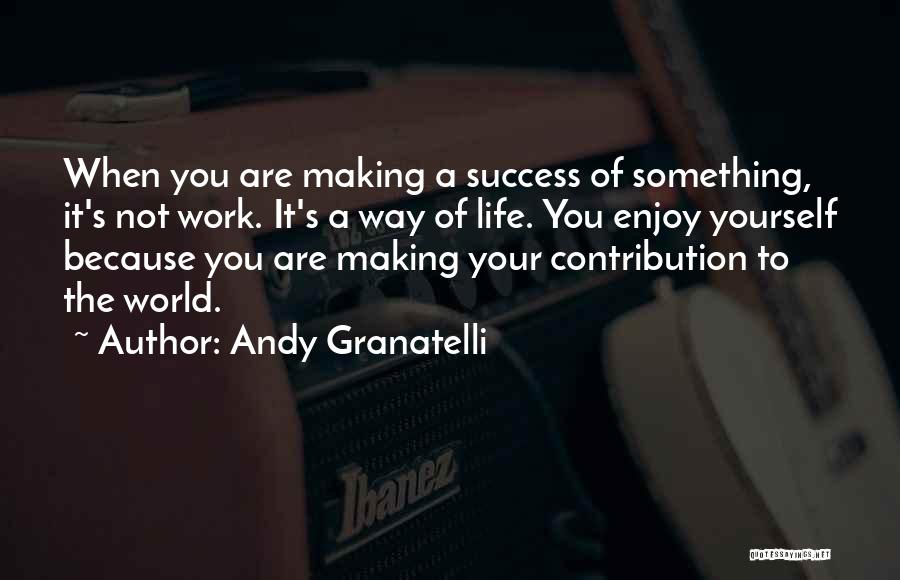 Enjoy Your Life Quotes By Andy Granatelli