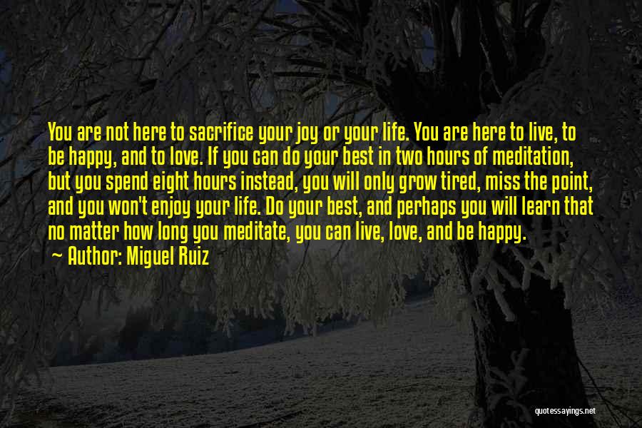 Enjoy Your Life Quotes By Miguel Ruiz