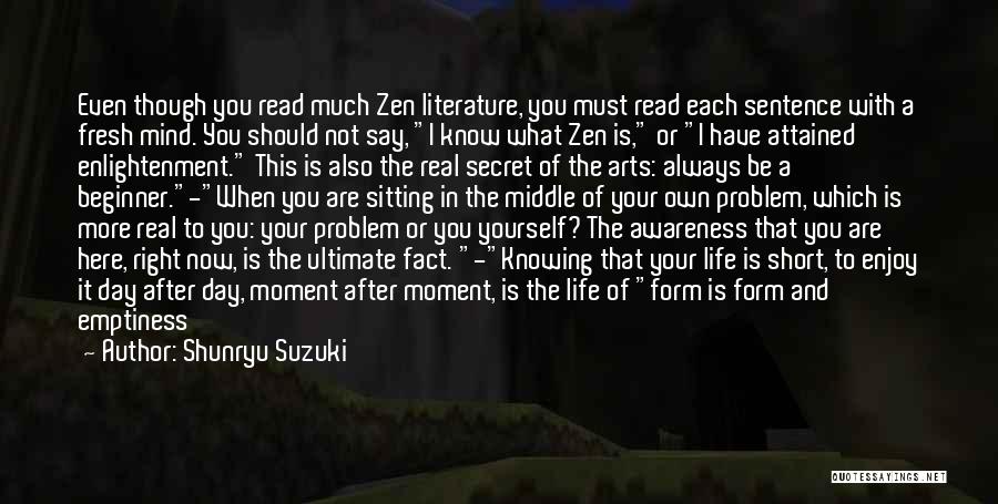 Enjoy Your Life Short Quotes By Shunryu Suzuki