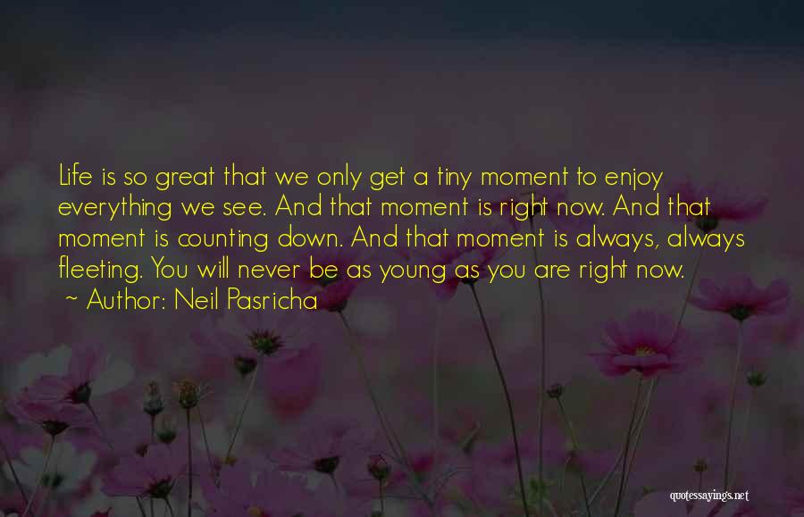 Enjoy Your Life While You're Young Quotes By Neil Pasricha