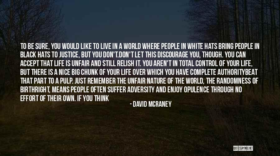 Enjoy Your Own Life Quotes By David McRaney