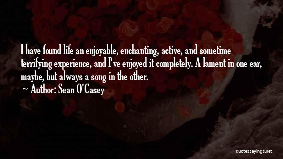 Enjoyable Experience Quotes By Sean O'Casey