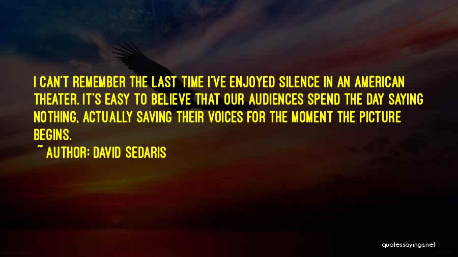 Enjoyed Day Quotes By David Sedaris