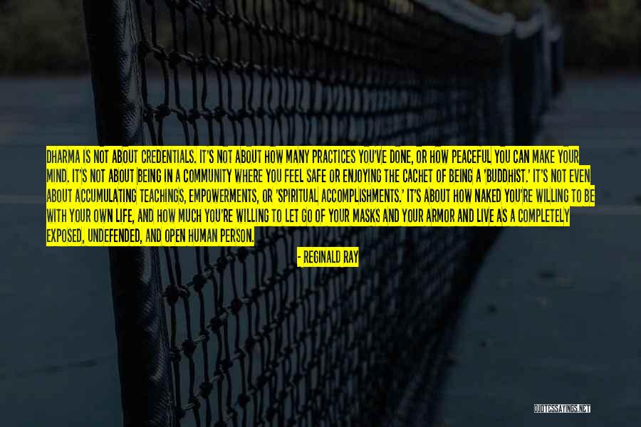 Enjoying Life As It Is Quotes By Reginald Ray Enjoying Life As It Is Quotes By Reginald Ray