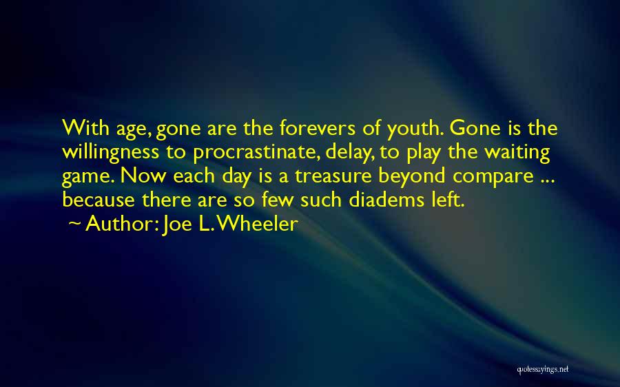 Enjoying Life Now Quotes By Joe L. Wheeler