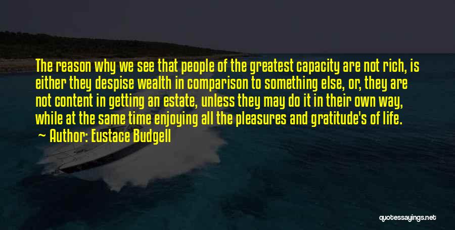 Enjoying People Quotes By Eustace Budgell