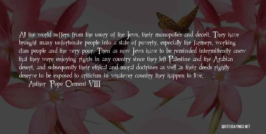 Enjoying People Quotes By Pope Clement VIII