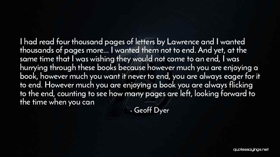 Enjoying The Little Things Quotes By Geoff Dyer