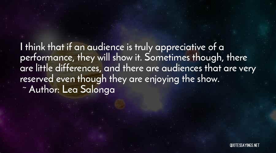 Enjoying The Little Things Quotes By Lea Salonga
