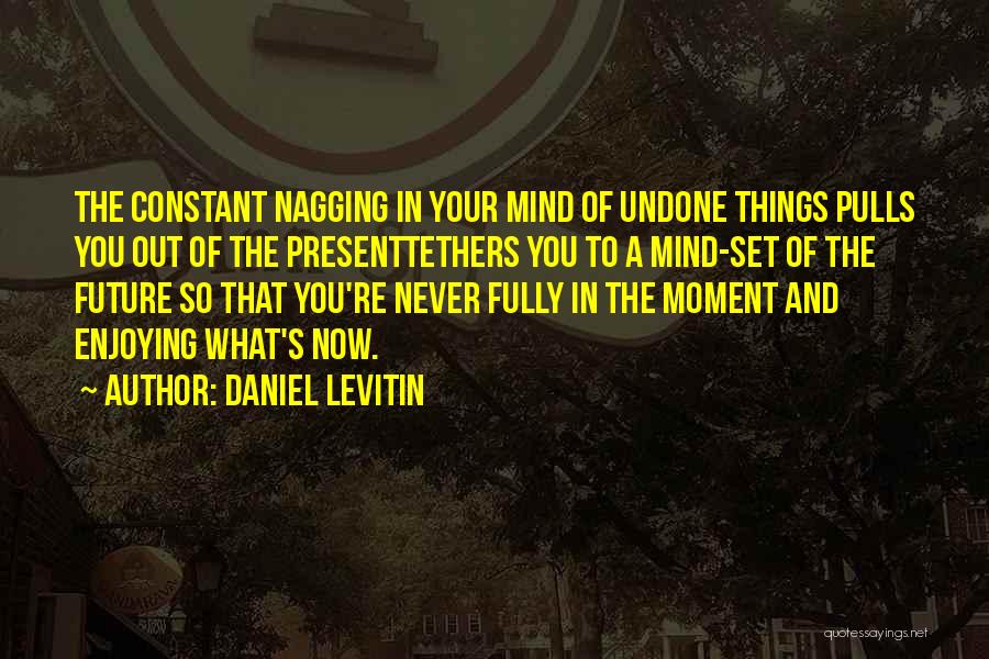 Enjoying The Moment Quotes By Daniel Levitin