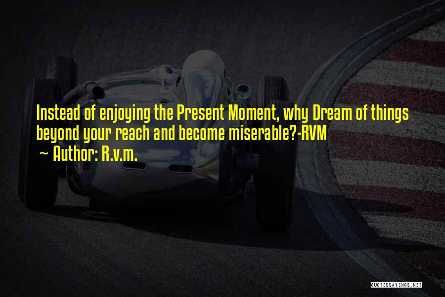 Enjoying The Moment Quotes By R.v.m.