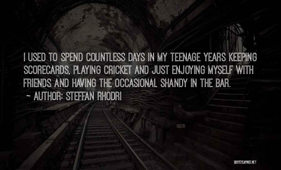 Enjoying Your Teenage Years Quotes By Steffan Rhodri