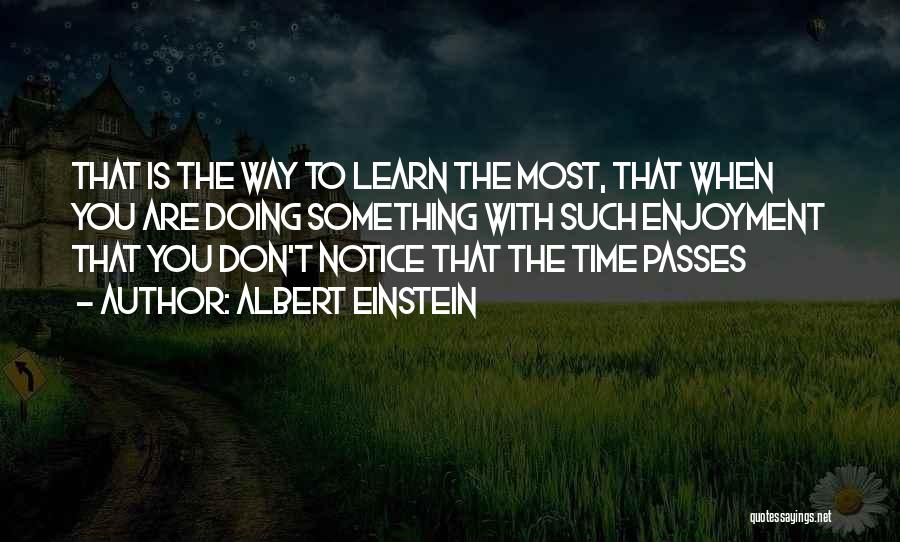 Enjoyment Quotes By Albert Einstein