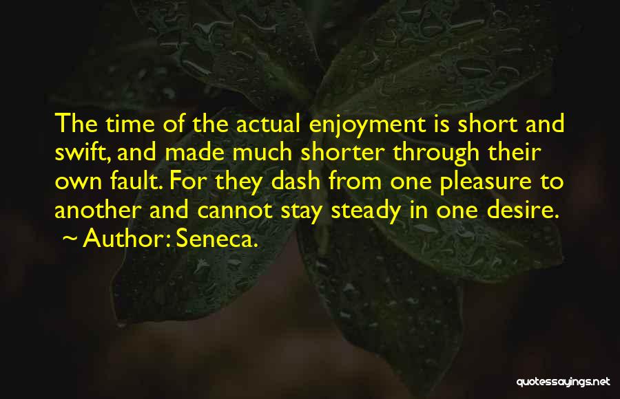 Enjoyment Quotes By Seneca.