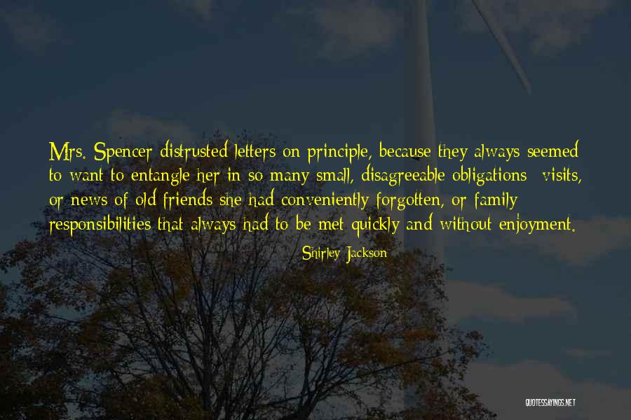 Enjoyment With Friends Quotes By Shirley Jackson