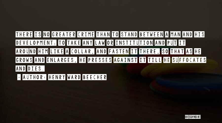 Enlarges Quotes By Henry Ward Beecher