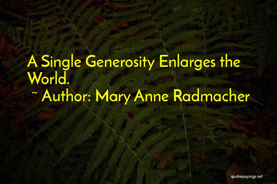 Enlarges Quotes By Mary Anne Radmacher