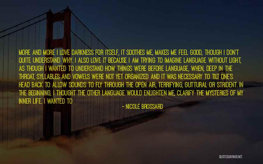 Enlighten Me Quotes By Nicole Brossard Enlighten Me Quotes By Nicole Brossard