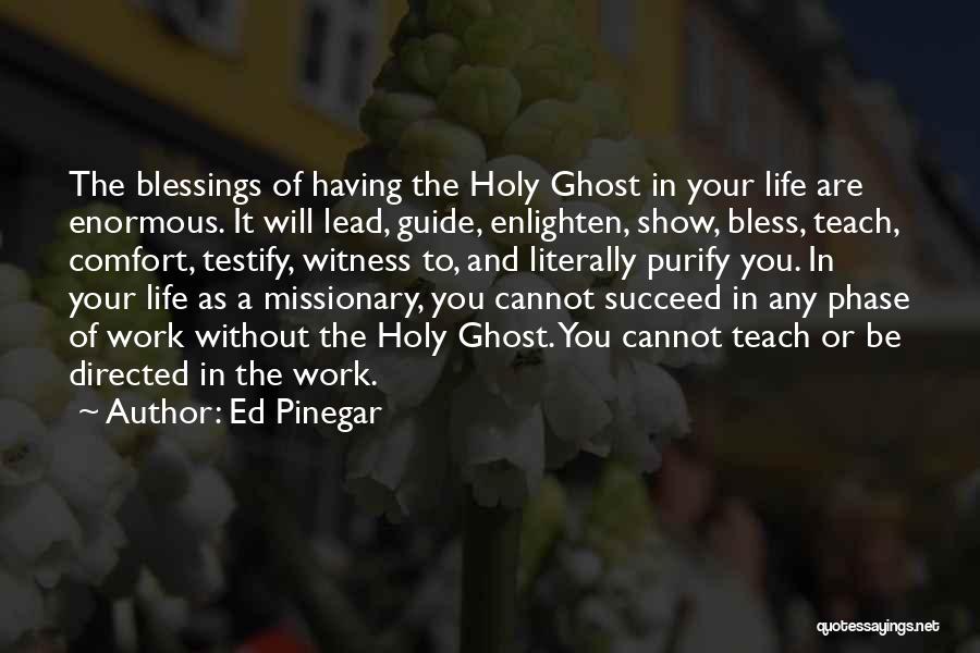 Enlighten My Life Quotes By Ed Pinegar