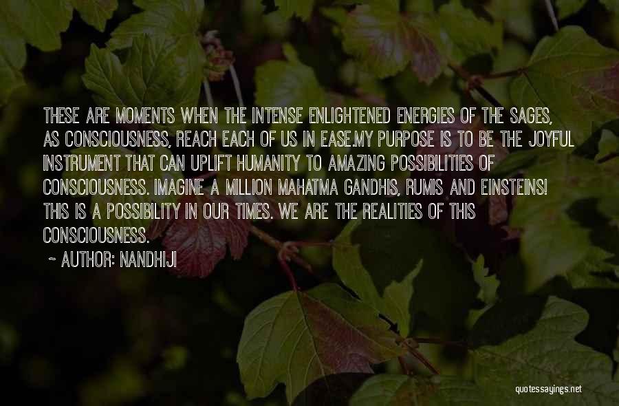 Enlightened Consciousness Quotes By Nandhiji