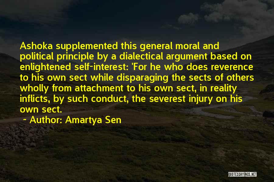 Enlightened Self Interest Quotes By Amartya Sen