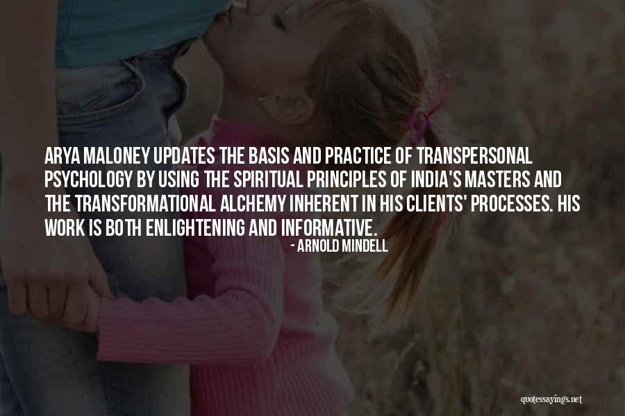 Enlightening Work Quotes By Arnold Mindell Enlightening Work Quotes By Arnold Mindell