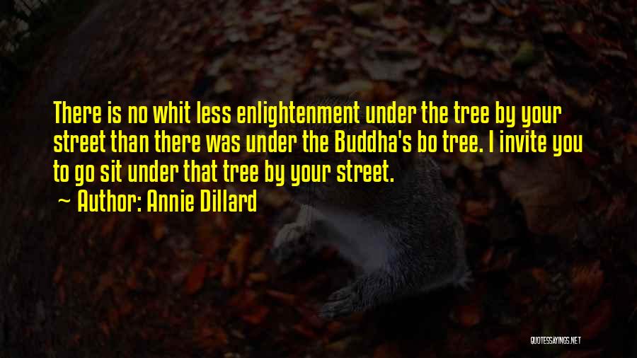 Enlightenment Buddha Quotes By Annie Dillard