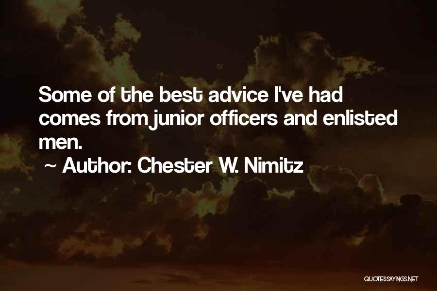 Enlisted Quotes By Chester W. Nimitz