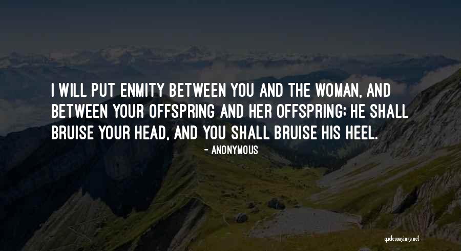 Enmity Enmity Between You And The Woman Quotes By Anonymous Enmity Enmity Between You And The Woman Quotes By Anonymous