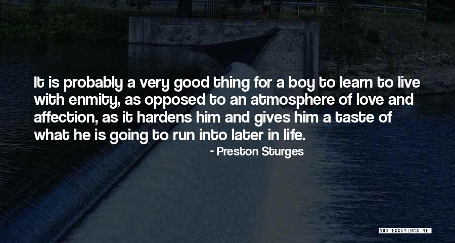 Enmity Love Quotes By Preston Sturges Enmity Love Quotes By Preston Sturges