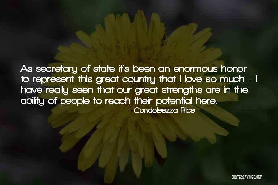 Enormous Love Quotes By Condoleezza Rice Enormous Love Quotes By Condoleezza Rice