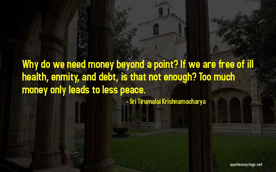 Enough Money Quotes By Sri Tirumalai Krishnamacharya