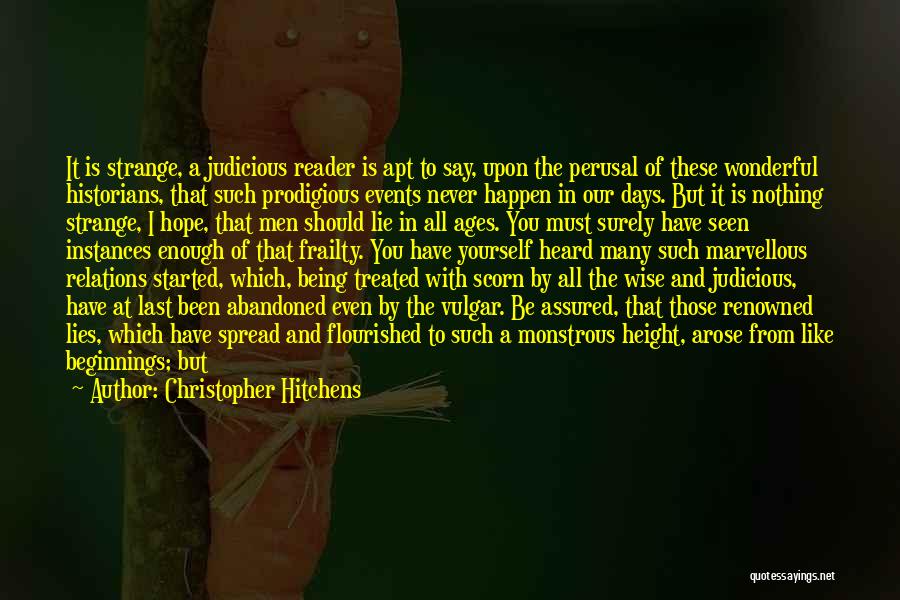 Enough Of Lies Quotes By Christopher Hitchens