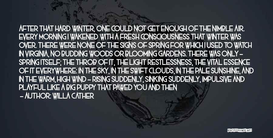 Enough Of Winter Quotes By Willa Cather
