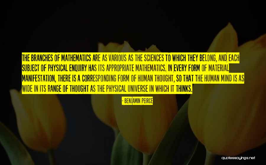 Enquiry Quotes By Benjamin Peirce Enquiry Quotes By Benjamin Peirce